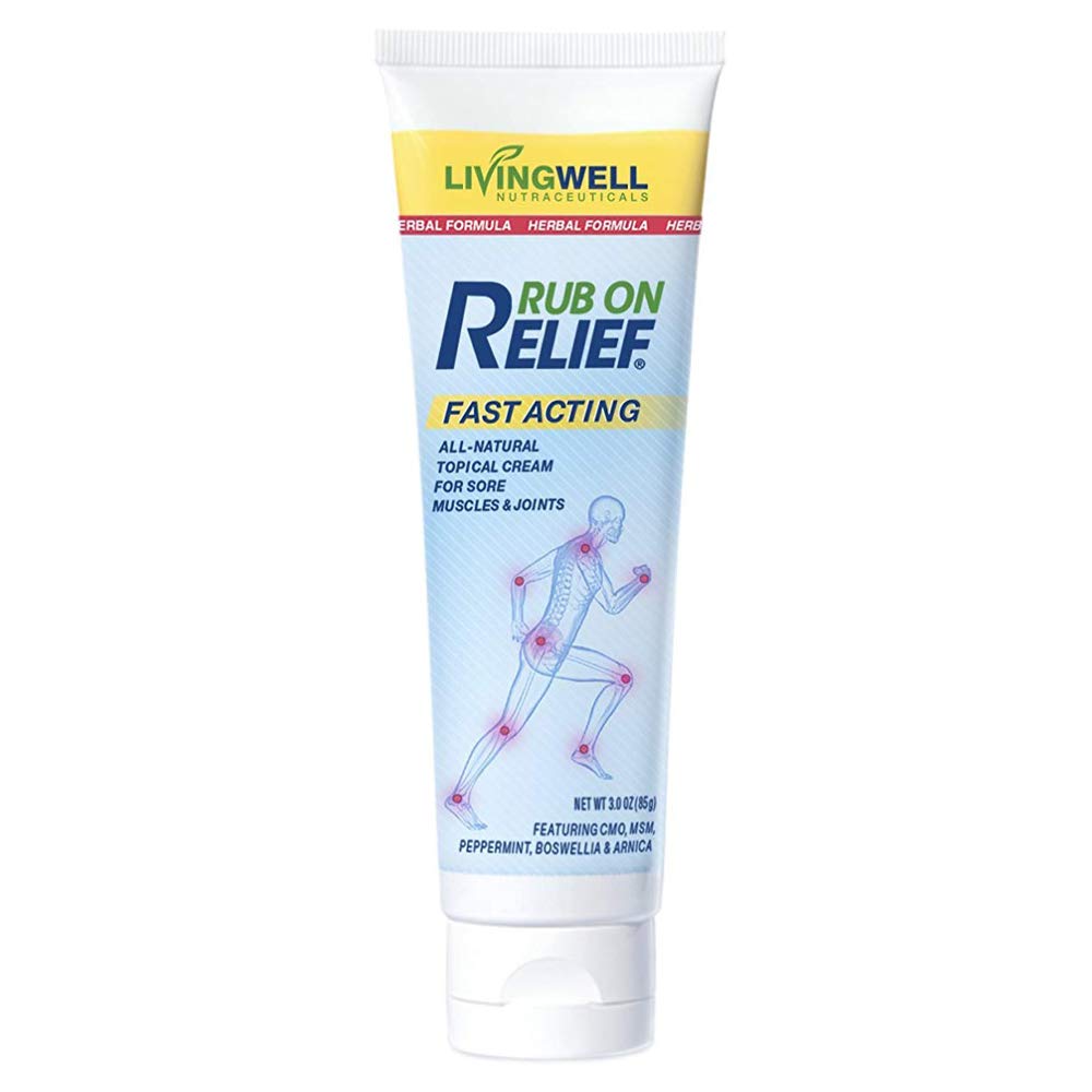 RUB ON RELIEF Fast Acting, Natural Joint and Ache Cream for Muscles, Neck, Back RUB ON RELIEF buy supplements canada