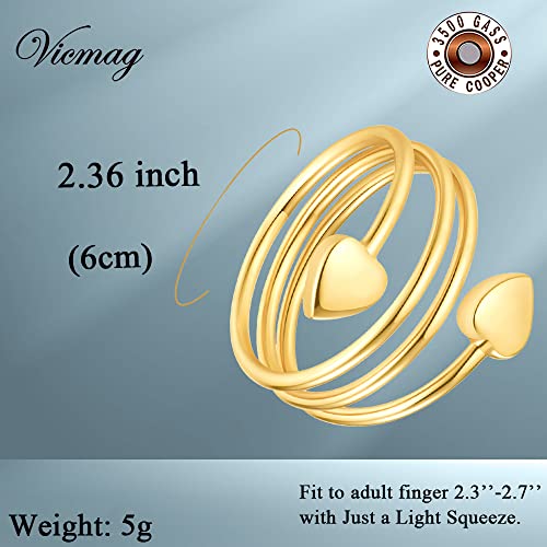Vicmag Copper Magnetic Ring for Women, Lymphatic Drainage Ring Ladies Fingers Vicmag buy supplements canada