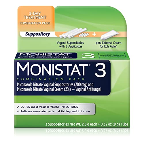 Monistat 3 Day Yeast Infection Treatment for Women, 3 Miconazole Suppository Inserts & External Monistat buy supplements canada