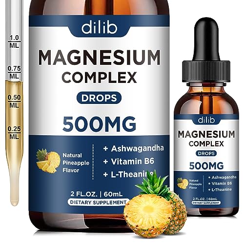 Triple Magnesium Complex Supplement-Magnesium Glycinate, Citrate, Malate Liquid Drops dilib buy supplements canada