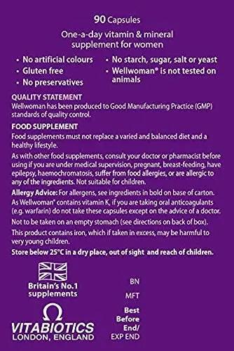 Vitabiotics Wellwoman Wellwoman 90 Tablets Wellwoman buy supplements canada