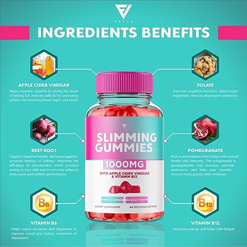 (3 Pack) Slimming Gummies It Works Slimming Gummies for Weight Loss with Apple Cider Fyvus buy supplements canada