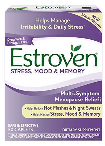 Estroven Stress Plus Mood & Memory | Menopause Relief Dietary Supplement | Safe Multi-Symptom Relief Estroven buy supplements canada