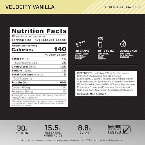 Optimum Nutrition Platinum Hydrowhey Protein Powder, 100% Hydrolyzed Whey Isolate Optimum Nutrition buy supplements canada