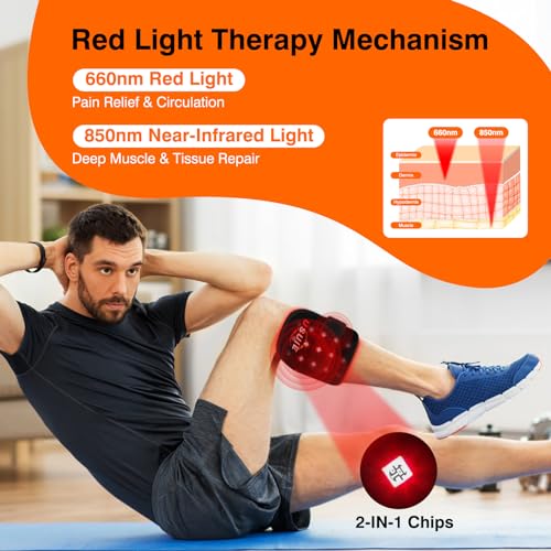 Cordless Red Light Therapy for Knee, Infrared Light Therapy Devices for Knee Pain Relief, Meniscus Injury agiogio buy supplements canada
