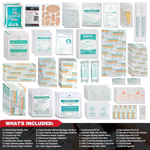 General Medi 160 Piece First Aid Kit Bag Refill Kit - Includes Eyewash, Instant Cold Pack General Medi buy supplements canada