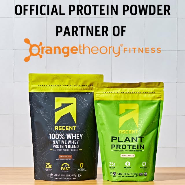 Ascent 100% Whey Protein Powder - Post Workout Whey Protein Isolate, Zero Artificial Ascent buy supplements canada