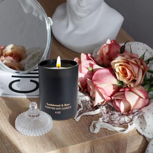 Sandalwood Rose Scented Candles, Christmas Birthday Candle Gifts for Women, Best Friends Kelly's Custom Candles buy supplements canada