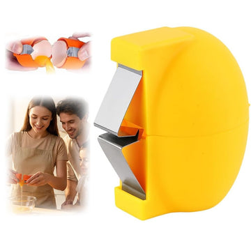 New Egg Shell Opener Egg Cracker Tool Stainless Steel, Multifunctional Egg Shell Opener for Raw Or Hard-Boiled Eggs, Kitchen Gadget for Cooking Baking (Yellow) CLRZOL buy supplements canada