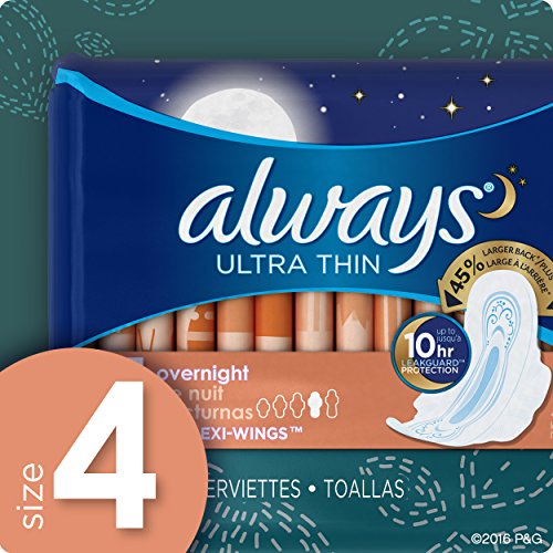 Always Ultra Thin Size 4 Overnight Pads With Wings Unscented, 14 Count (3700030165) Always buy supplements canada