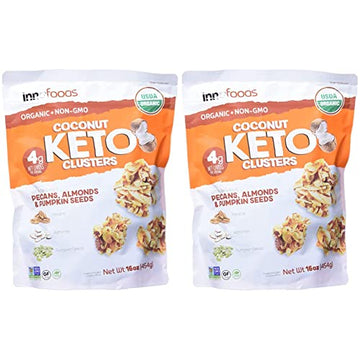 Inno Foods Organic Coconut Keto Cluster (Net Wt 16 Ounce), (Pack of 2) Inno Foods buy supplements canada