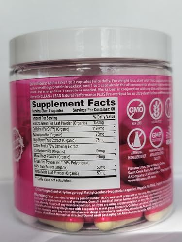 Clean+Lean-Organic Fat Burner by FitFarm USA - Worlds First Organic Fat Burner Supports FIT FARM USA buy supplements canada