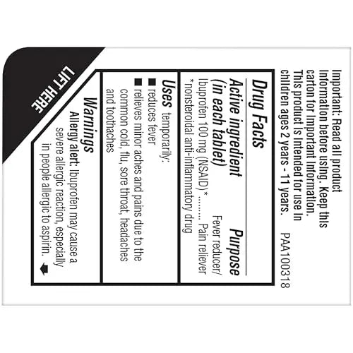 Advil Junior Strength Chewable Ibuprofen Pain Reliever and Fever Reducer, Children's Ibuprofen for Pain Relief, Grape - 24 Tablets (Pack of 3) Advil buy supplements canada