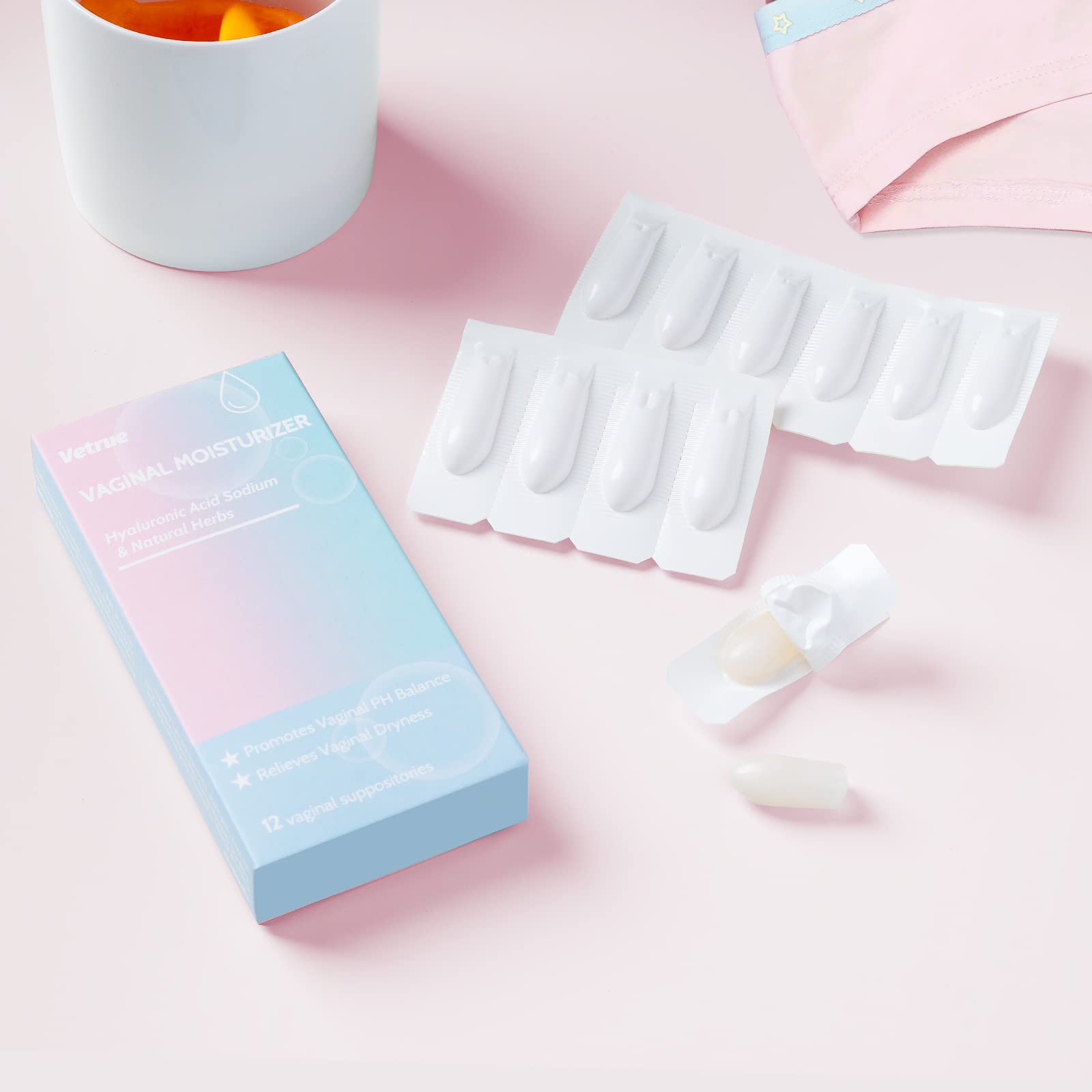 vetrue Intimate Moisturizer, Vaginal Suppository for Dryness & Discomfort, Feminine Long Lasting vetrue buy supplements canada