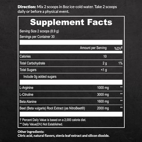 UpNourish Beet Root Powder Nitric Oxide Booster - L arginine L Citrulline Supplements UpNourish buy supplements canada