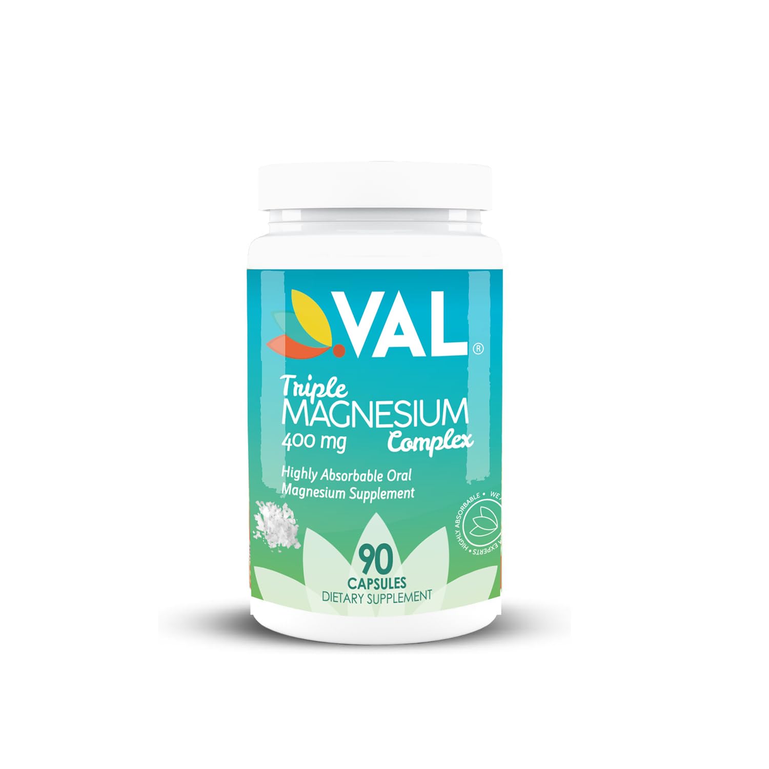 VAL Triple Magnesium Complex 400mg (Glycinate, Taurate & Citrate) for Muscle Relaxation, Sleep & Calm Energy, Vegan, Non-GMO, 90 Capsules VAL buy supplements canada