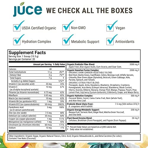 Júce Hydrate Replenishing and Nourishing Superfood Drink - Boost Energy Levels Terra Kai Organics buy supplements canada