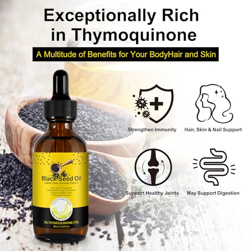 2 Pack Black Seed Oil, Organic Cold Pressed Unrefined Black Seed Oil, Pure Natural Black BDBFZCFP buy supplements canada