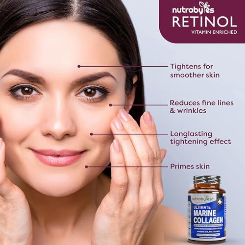 High Strength Marine Collagen with Hyaluronic Acid, Retinol and Vitamin C NUTRABYTES buy supplements canada