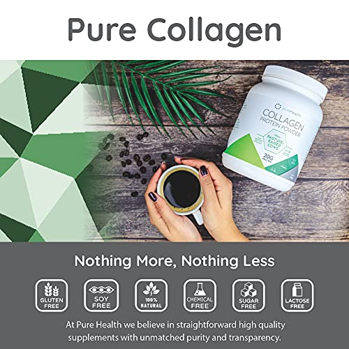 Pure Health Unflavored Collagen Powder Supplement 454g | 20g of Protein Per Serving Pure Health buy supplements canada