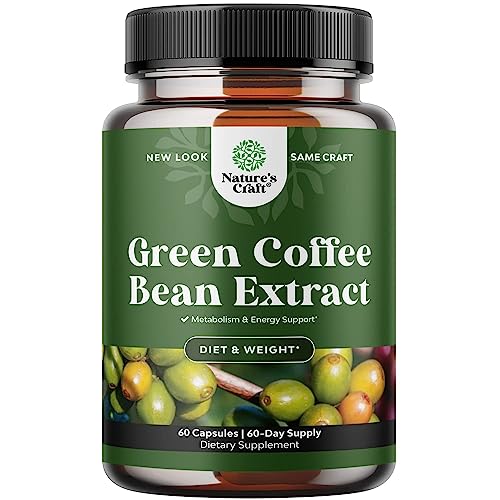 Pure Green Coffee Bean Extract Supplement – Best for Weight Loss Appetite Suppressant Natures Craft buy supplements canada