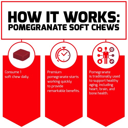 Force Factor Pomegranate Soft Chews for Healthy Aging, Heart Health, Bone Health Force Factor buy supplements canada