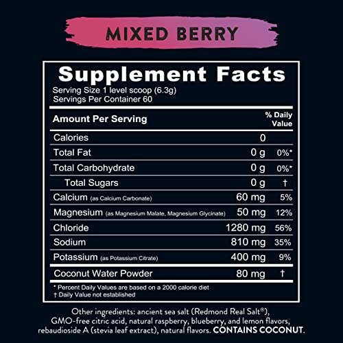 REDMOND Re-Lyte Hydration Electrolyte Mix (Mixed Berry) REDMOND buy supplements canada