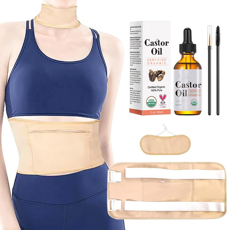 R3 KAYOIL Castor Oil Packs - Organic and Reusable Packs for Stomach and Neck Set R3 KAYOIL buy supplements canada