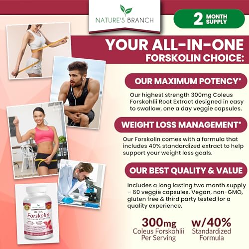 Premium 100% Ultra Pure Forskolin for Weight Loss Max Strength w/ 40% Standardized Nature's Branch buy supplements canada