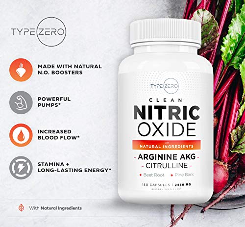 Type Zero Nitric Oxide 6X Booster, 150 Veggie Capsules - Natural Supplement - Beetroot Type Zero buy supplements canada