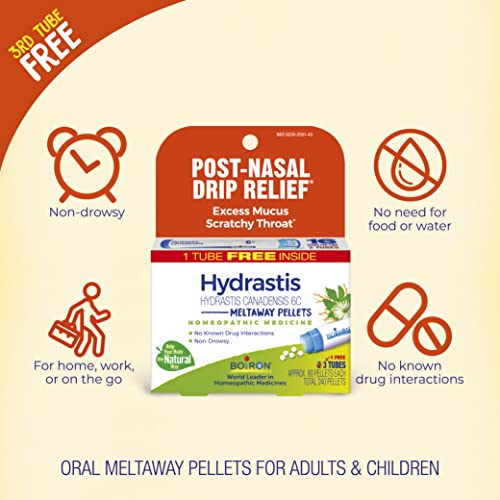 Boiron Hydrastis Canadensis 6C Homeopathic Medicine for Post-Nasal Drip Relief, Excess Mucus Boiron buy supplements canada