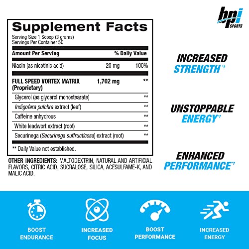 BPI Sports 1.M.R Vortex Pre Workout Powder, Non Habit Forming, Sustained Energy & Nitric BPI Sports buy supplements canada
