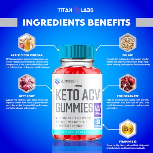 (2 Pack) Slimsculpt Keto ACV Gummies, Slim Sculpt Keto ACV Gummies Advanced Weight Loss 1000MG Titan Labs buy supplements canada