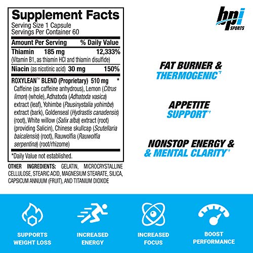 BPI Sports -Roxylean Extreme Fat Burner & Weight Loss Supplement, 60Count BPI Sports buy supplements canada