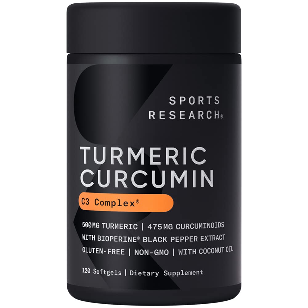 Sports Research Turmeric Curcumin C3 Complex 500 mg, Enhanced with Black Pepper Sports Research buy supplements canada