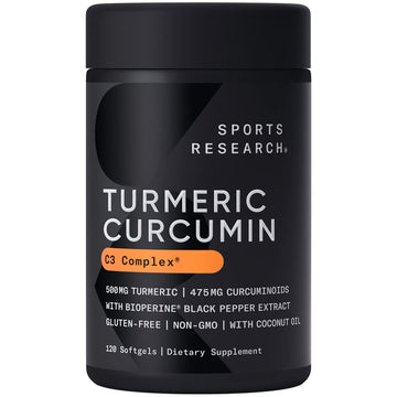 Sports Research Turmeric Curcumin C3 Complex 500 mg, Enhanced with Black Pepper Sports Research buy supplements canada