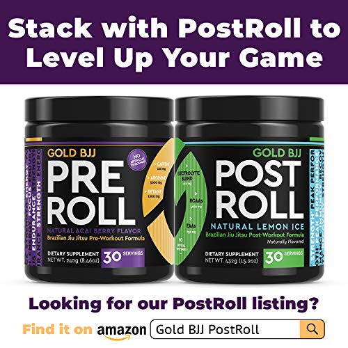Gold BJJ PreRoll - Jiu Jitsu Pre Workout Supplement for Energy, Focus, and Endurance Gold BJJ buy supplements canada