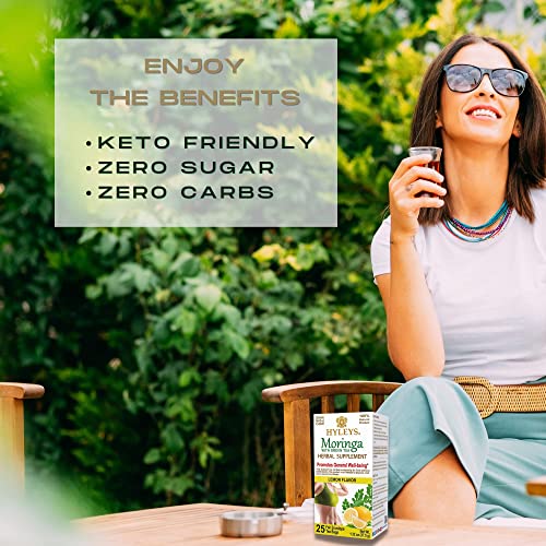 Hyleys Tea Moringa Oleifera with Lemon Flavor - 25 Tea Bags (Miracle Tree Tea) HYLEYS buy supplements canada