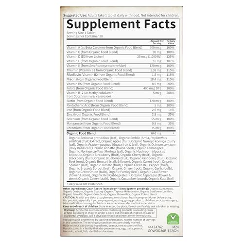 Garden of Life Organics Multivitamin for Women - Women's Once Daily Multi - Whole Food Multi with Iron, Biotin, Vegan Organic Womens Multivitamin for Health Garden of Life buy supplements canada