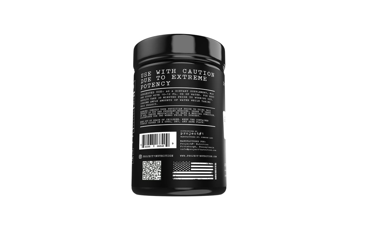 Project #1 AMP-NOX: Pre & Post Workout Powder to Boost Focus & Pump | Energizing Project #1 buy supplements canada