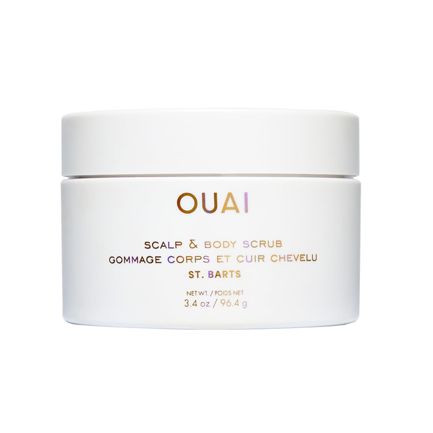 OUAI Scalp & Body Scrub, St. Barts Travel Size - Exfoliating Body Scrub with Sugar & Coconut Oil Blend for Smooth, Moisturized Skin - Gentle Scalp Exfoliator for Removing Product Build Up (3.4 oz) OUAI buy supplements canada