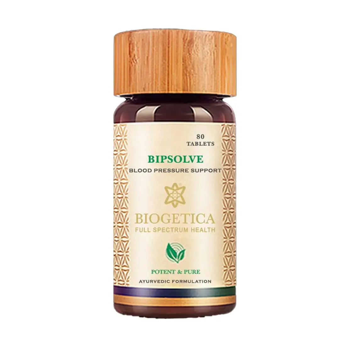 Biogetica Bipsolve Herbal Vitality Tablets with Arjuna, Sarpagandha, Amalaki and Allium Sativa Extracts - Support Cardiovascular Health - 100% Vegan - 80 Tablets Biogetica buy supplements canada
