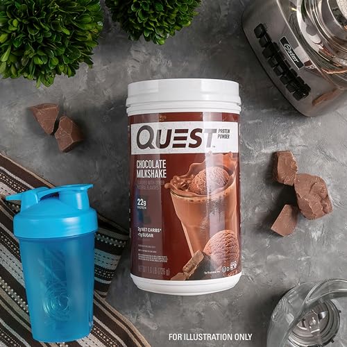 Quest Nutrition Chocolate Milkshake Protein Powder, 22g Protein, 2g Net Carbs, 1g Sugar Quest Nutrition buy supplements canada