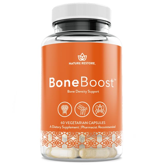 Nature Restore BoneBoost, Natural Bone Health Supplement, 60 Capsules, Manufactured in USA, Non GMO, Gluten Free Nature Restore buy supplements canada