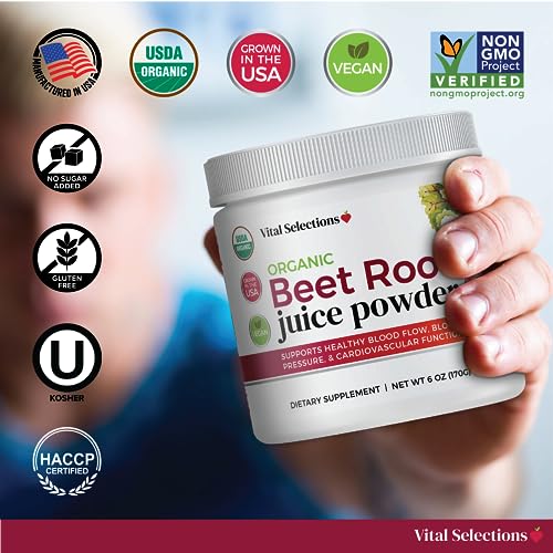 Vital Selections 100% Organic Beet Root Juice Powder, Highest Purity and Potency Vital Selections buy supplements canada