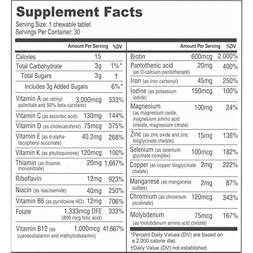 BariatricPal Multivitamin ONE 1 per Day! Bariatric Multivitamin Chewable with 45 mg of Iron | Orange Citrus | Vitamin for Bariatric Surgery Patients BariatricPal buy supplements canada