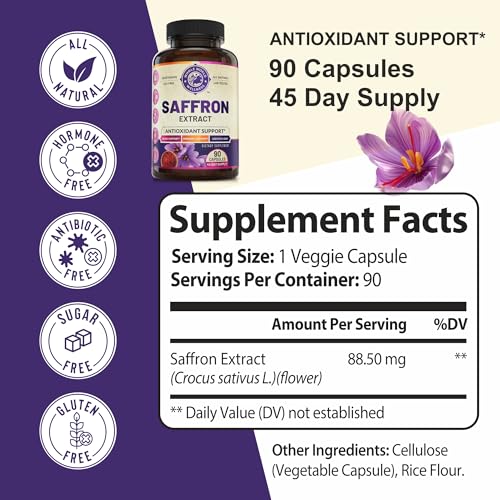100% Pure Saffron Extract - Metabolism Booster & Natural Appetite Suppressant for Weight Loss WHOLE WORLD WELLNESS buy supplements canada