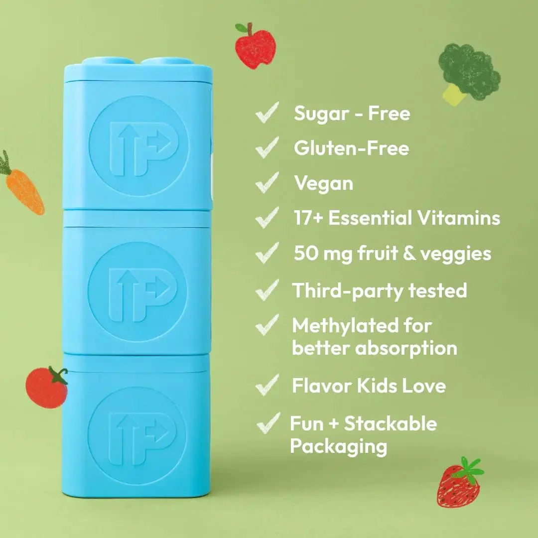 Upright Nutrition Children's Multivitamin | 30 Day Supply | Chewable, Sugar-Free | 17+ Essential Vitamins & Minerals with 50mg of Fruits & Veggies Upright Nutrition buy supplements canada