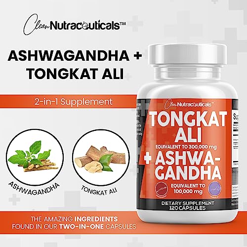 Clean Nutraceuticals Tongkat Ali 300,000mg and Ashwagandha 100,000mg Clean Nutraceuticals buy supplements canada