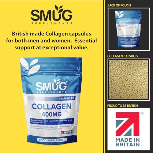 SMUG Supplements Collagen Capsules - 60 High Strength 400mg Pills - Promotes Healthy Skin SMUG Supplements buy supplements canada